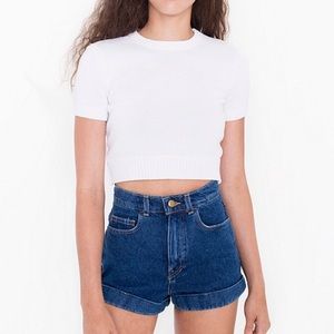 Sz 25 American Apparel High waist Denim Shorts